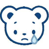 Sad Bear Sticker by familiar