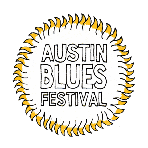 Fun Friends Sticker by Austin Blues Festival