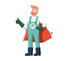 Hero Superhero Sticker by Transitionbio