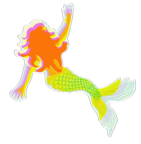 Little Mermaid Summer Sticker by Daisy Lemon