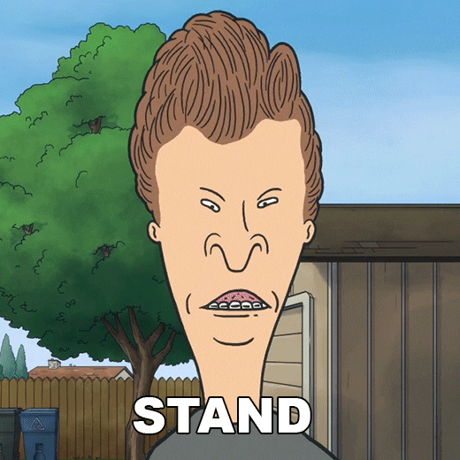 Stand Still Beavis And Butthead GIF by Paramount+
