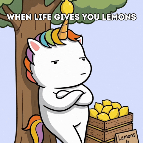 Hustling When Life Gives You Lemons GIF by Chubbicorns