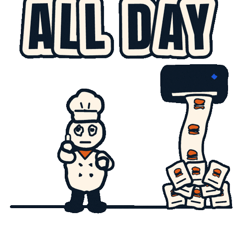 All Day Restaurant Manager Sticker by ClearCOGS