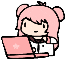 Typing Working Sticker