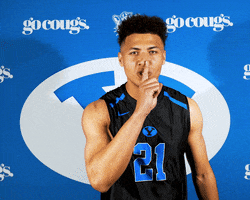 Sport Be Quiet GIF by BYU Cougars