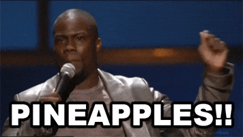 kevin hart pineapples GIF