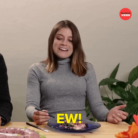 Disgusted Thanksgiving GIF by BuzzFeed