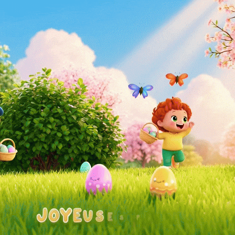 Joyeuses Paques Happy Easter GIF by ANTONZA