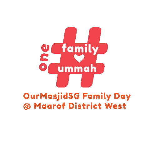 Family Singapore Sticker by Masjid Maarof