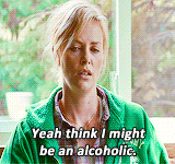 Alcoholic Charlize Theron GIF
