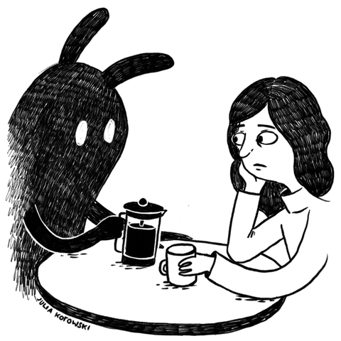 juliakotowski coffee mental health depression depressed GIF