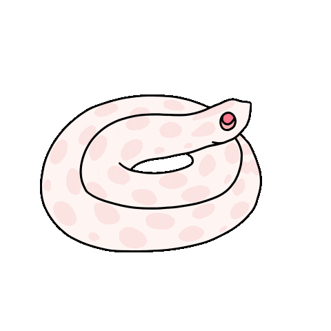 Tired Snake Sticker by Marshmallow the Hoggie