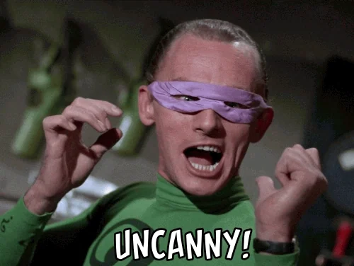 uncanny the riddler GIF