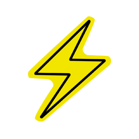 Lightning Wow Sticker by BVK Students Hannover