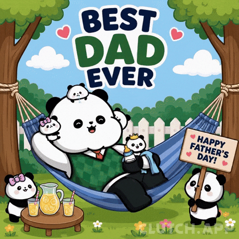 Relaxing Fathers Day GIF by Kanpai Pandas