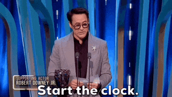Robert Downey Jr Time GIF by BAFTA