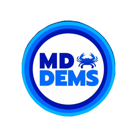 Voteblue Sticker by Maryland Democratic Party