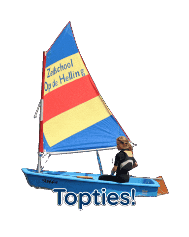 Optimist Watersport Sticker by Zeilschool Op de Helling