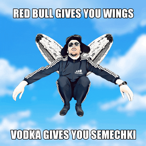 Drunk Red Bull GIF by Biznek