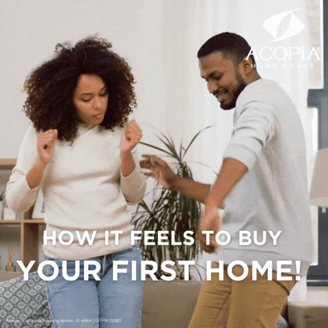 Happy First House GIF by Acopia Home Loans