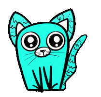 I Love You Cat Sticker