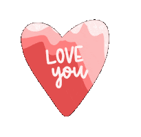 I Love You Hearts Sticker