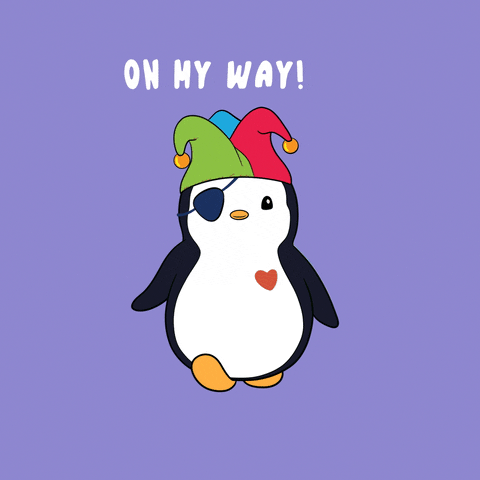 Confused On My Way GIF by Pudgy Penguins