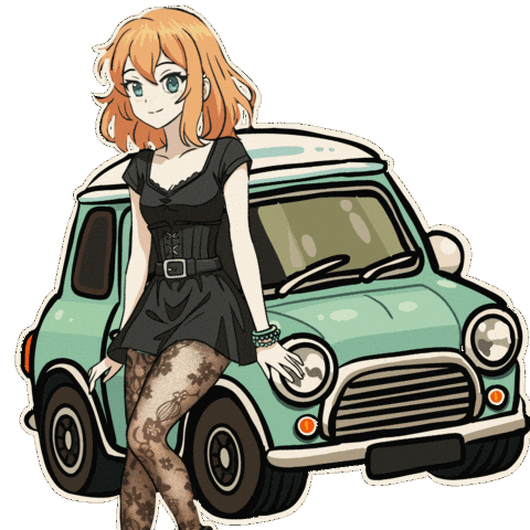 Mini Cooper Chibi Sticker
