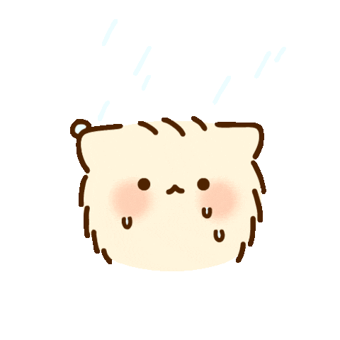 Cat Rain Sticker by Bichi Mao