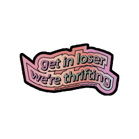 Freestyle Clothing Exchange Sticker