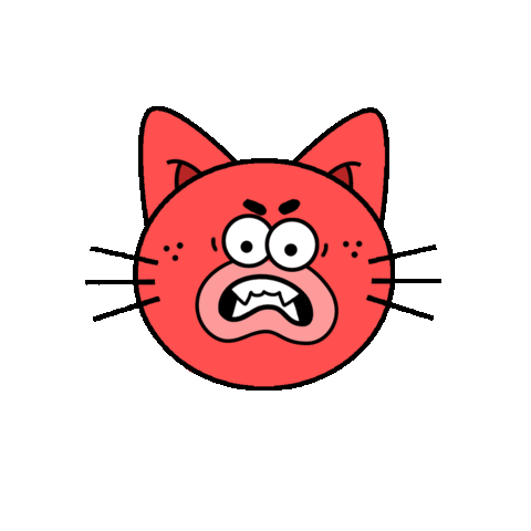 Angry Cat Sticker for iOS & Android