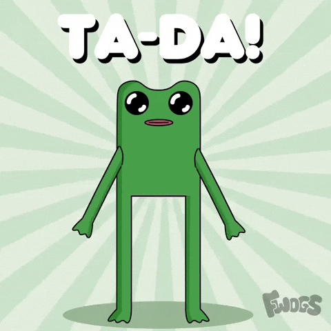 Here It Is GIF by fwogs