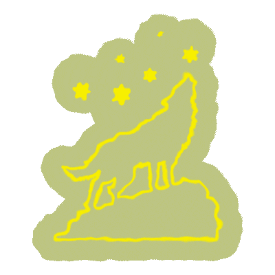 Road Trip Wolf Sticker by UrbanOutfitters