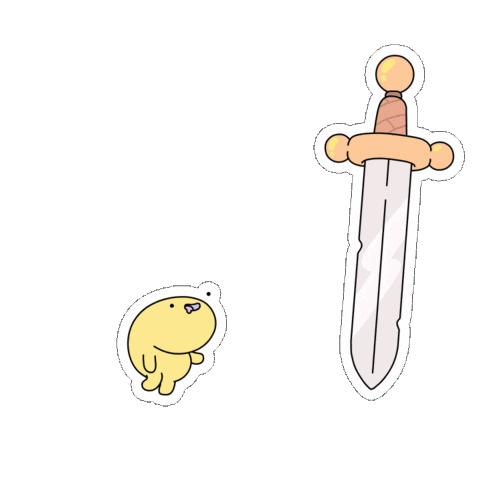 Sword 2D Animation Sticker by doodles