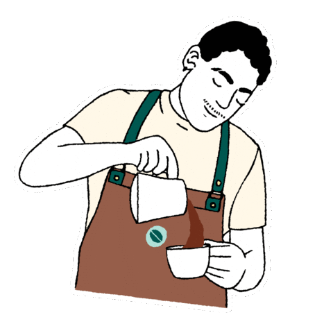 Pouring Hot Chocolate Sticker by Kawacom's