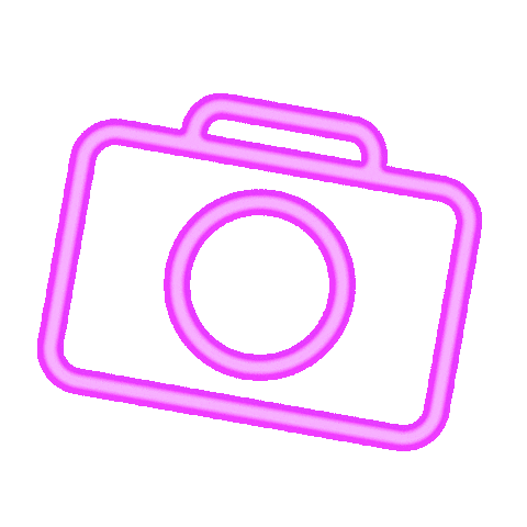 Neon Pink Camera Icon