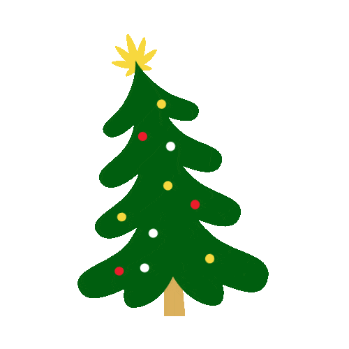 Christmas Tree Sticker by Spinach Cannabis