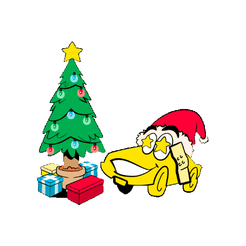 Christmas Tree Sticker by LuckyCar_AT