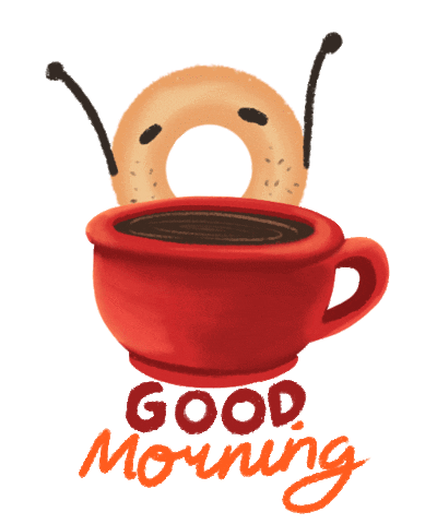 Good Morning Baby Coffee Sticker