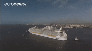 symphony of the seas boat GIF by euronews