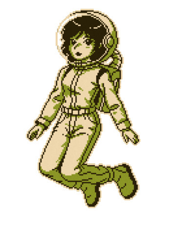 Pixel Space Sticker