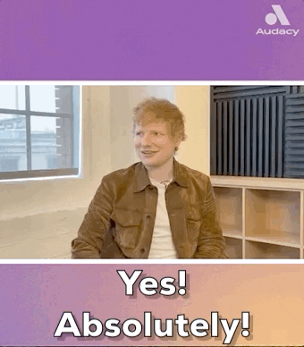 Ed Sheeran Yes GIF by Audacy