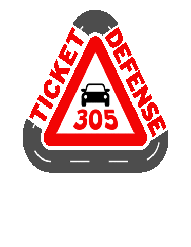 305 Ticket Defense Sticker