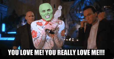 the mask love GIF