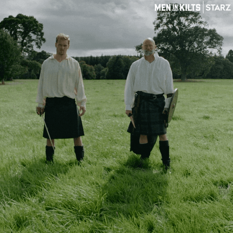 Ready To Fight Sam Heughan GIF by Men in Kilts: A Roadtrip with Sam and Graham