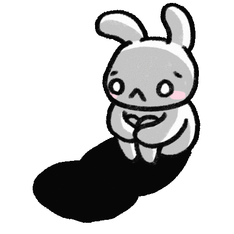 Sad Bunny Sticker by vobot