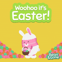 easter eggs bunny GIF by Bean&Gone™