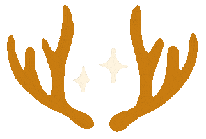Red Deer Christmas Sticker