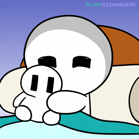 Tired Good Night GIF by Playgigaverse