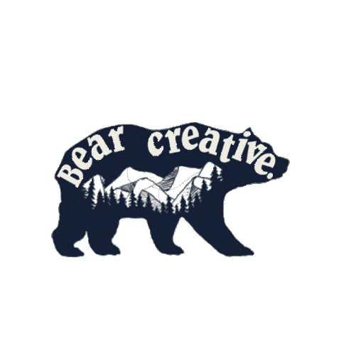 Bear creative. Sticker